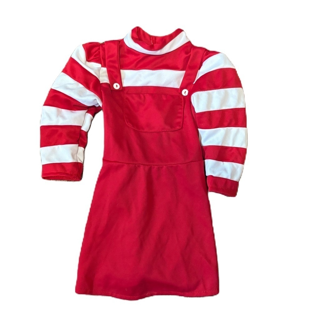 Nickelodeon Olivia the Pig Costume Dress Toddler Size 2T 3T Red Stripe Halloween